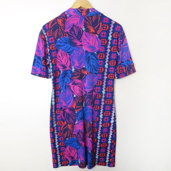 Tori Richard Honolulu Jaxon Tropical Print Dress Size S - Picture 6 of 11